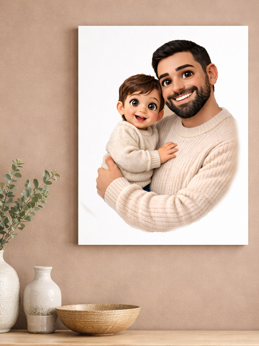 TELA FOTO CARTOON PAPA'