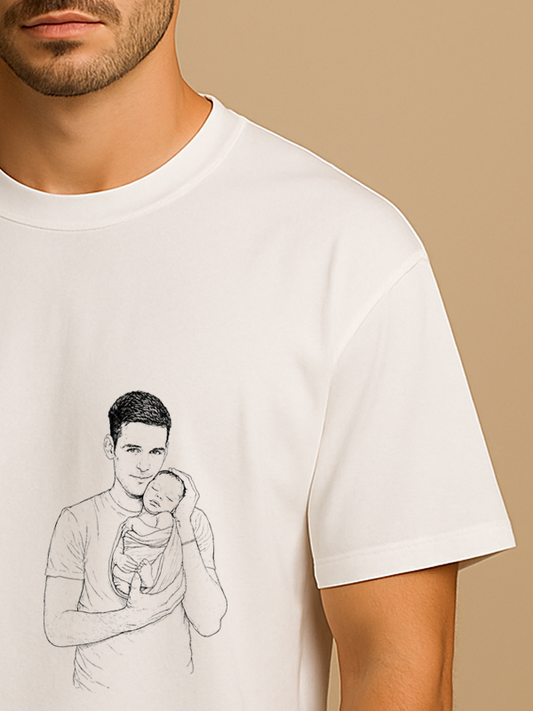 T-SHIRT FOTO FINELINE PAPA'