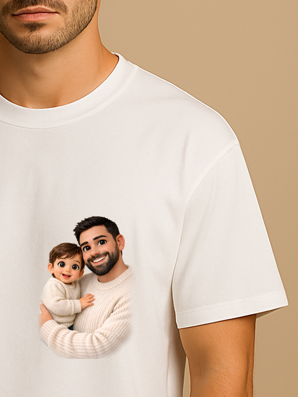 T-SHIRT FOTO CARTOON PAPA'