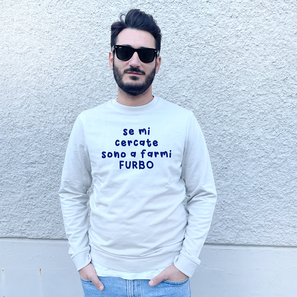 Felpa Uomo Girocollo Scritte